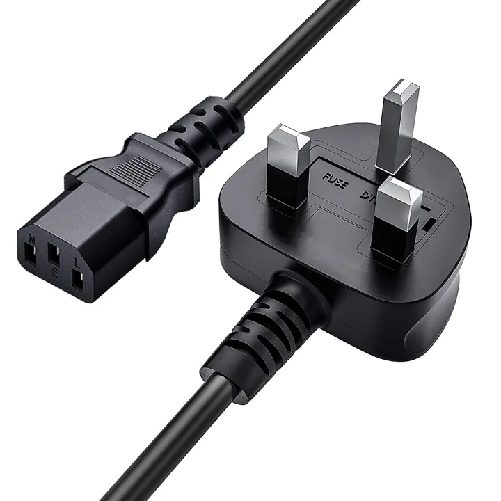 Power%20Cable%20for%20Computer/Monitor%20%20with%20Fuse%20BRAND%20NEW%20100%25%20ORIGNAL%20PRODUCT%208%20FEET%20LONG%20BLACK%20,%20UK%20PLUG%20Desktop%20PC%20Power%20Cable%20with%20Fuse,%203%20Pin%20IEC%20C13%20Computer%20Power%20Lead%20for%20TV,%20Printer%20&%20SMPS%20-%20Image%204