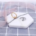 Hug Ring For Girls | Adjustable Love Couple Rings | Pack Of Two Rings Gold & Silver. 