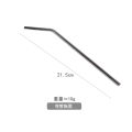 Environmentally friendly stainless steel straw non-disposable milk tea thick straw golden drinking tube glass iron elbow. 