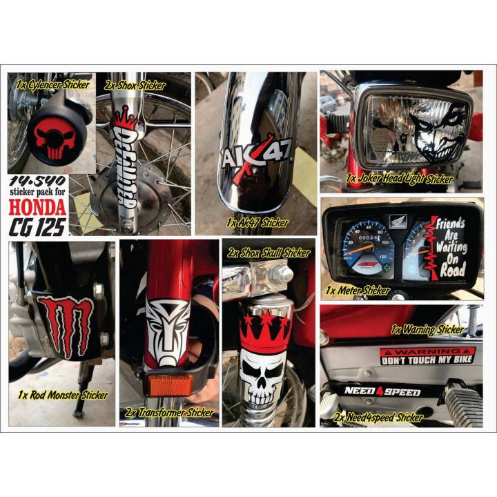 Decoration sticker for Honda cg125