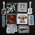 15/25 pcs Nirvana stickers pack | based on Grunge rock aesthetic Kurt Cobain decals best for laptop, guitar, phone, skateboard, scrapbook & journal. 