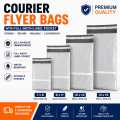 Courier Flyer Bag with Full Width Label Pocket | Self Adhesive Tamper Proof | Waterproof Packaging | 7x9, 8x11, 10x14, 12x16. 