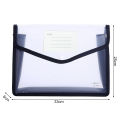 Colorful File Folder A4 Colorful File Folder with Pocket Horizontal Snap Button Portable Examination Paper Document File Organizer Bag School Supplies Document Holder. 