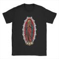 Men's T-Shirt Santa Muerte Cotton Tees Saint Death Goth Mexican Death Muertos Mother Skull T Shirts O Neck Clothing Gift Idea. 