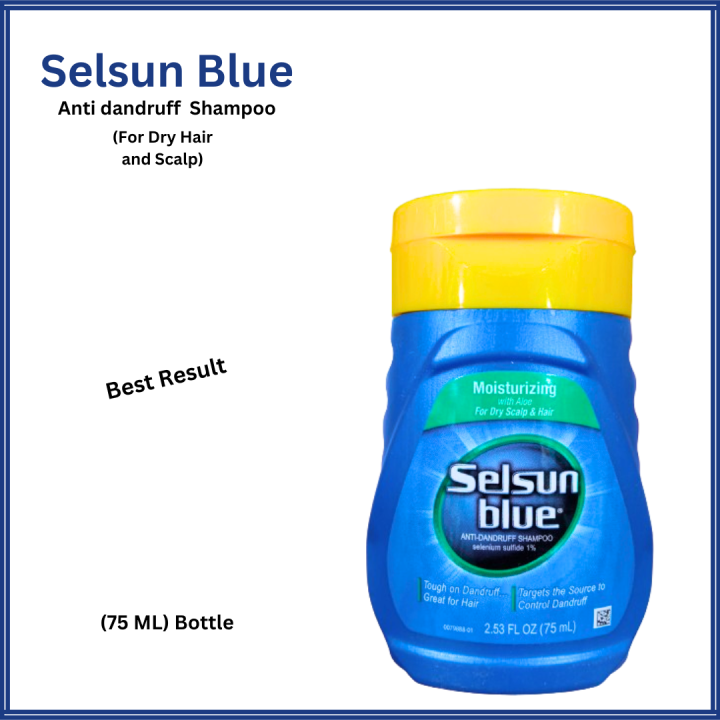 Selsun Blue Anti Dandruff Shampoo (For Dry Hair and Scalp) (75 ML)
