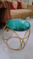 Metal Stool Ottoman Stool Sitting Stool Round Shape for Living Room Furniture Ottoman puff for Sitting Ring Gold Legs Single Piece STM. 