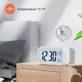 Digital Alarm Clock, Smart Backlight Alarm Clock, Large LCD Display Slim Clock With Date,Temperature,Snooze for Office Bedroom. 