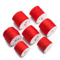0.2-2mm Red Knit Rope Cord Thread Chinese Knot Macrame Braid String For Jewelry Making DIY Bracelet Necklace. 