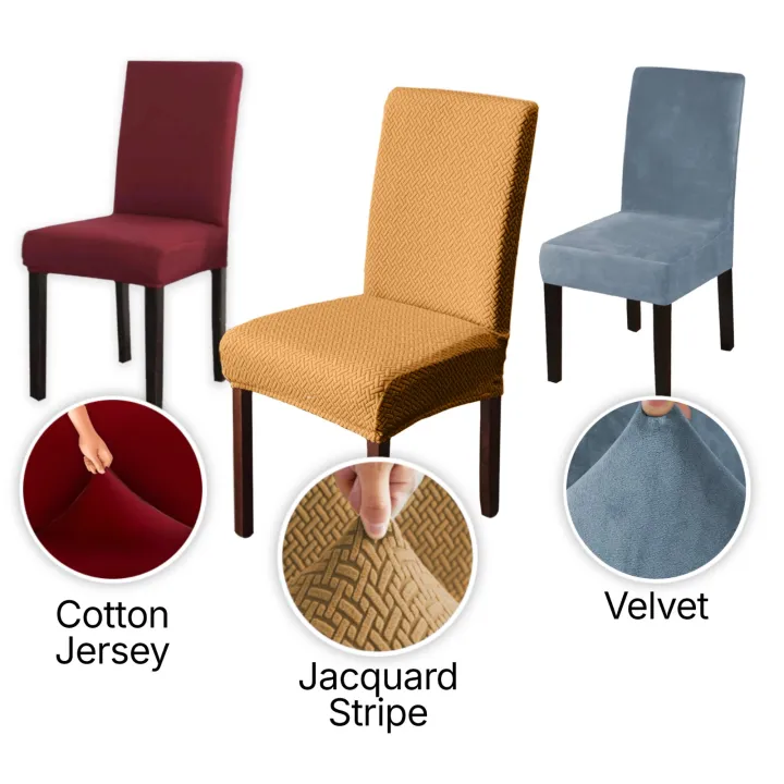 Knit%20that%20Fits%20Dining%20Chair%20Covers%20Pack%20of%204%20%7C%20Stretchable%20Chair%20Seat%20Covers%20%7C%20Cotton%20Jersey%20Jacquard%20Velvet%20%7C%20Small%20Dining%20Table%20-%20Image%202