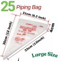 25/100PCs Disposable Pastry Bag Icing Piping Bag Cake Pastry Cupcake Decorating fit All Size nozzles Pastry Bags Bakeware Tools. 