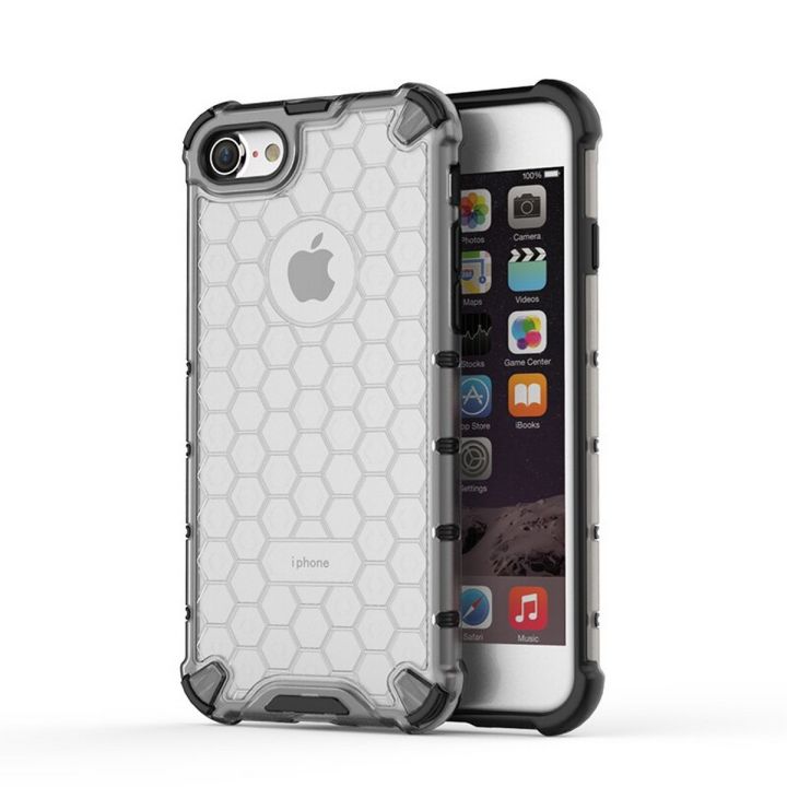 O-Lonnie for iPhone 7 Back Cover Honeycomb Design Anti-knock Plastic Hard Back Phone Case