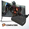 【Miga Plaza】4K*2K 3D  3 Port HDMI-compatible Switcher 1.4b 4K 1080P Switch Splitter 3 in 1 out Port Hub Cable for  H Xbox PS3 PS4. 