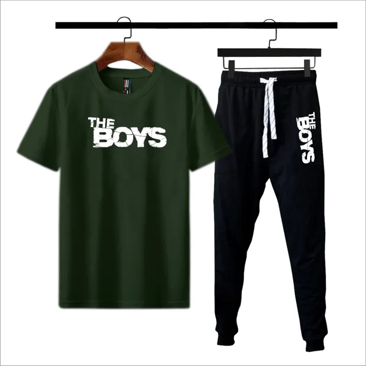 Track%20Suit%20For%20Men%20And%20Boys%20Black%20Round%20Neck%20Half%20Sleeve%20T%20Shirt%20And%20Trouser%20Micro%20Polyester%20Casual%20Set%20-%20Image%205