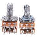 2Pcs B20K 20K Ohm 8mm Shaft Mounted Linear Dual Potentiometer & 2 Pcs B50K 50K Ohm Potentiometers. 