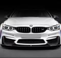 2 Pcs Car Front Sticker Front Bumper Sticker BMW Black. 