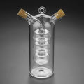 Double Layer Sauce Oil Bottle 2 In 1 Vinegar Glass Bottle Seasoning Bottles Jars Podazz. 