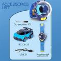 New Watch Remote Control Car Toy, 2.4G Dazzle Cool Remote Control Watch Toy Cars, Children's Mini Remote Control Watch Car Toys, ,USB Charging Cartoon RC Small Car, for Kids Boys Girls. 