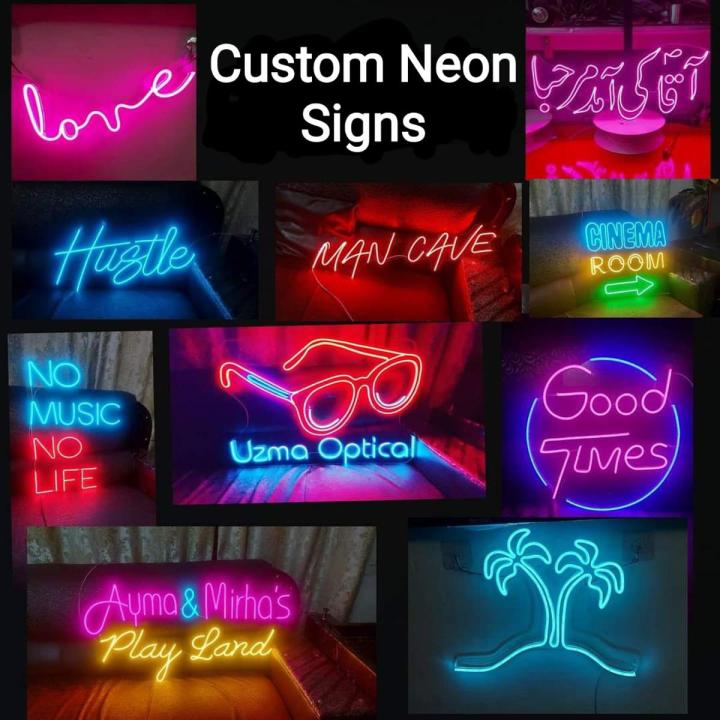 Neon LED Custom Light design order as your demand For Your Home, Business Decoration and part gifting.