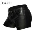 Club Shorts Men's Faux Leather Shorts Stylish Slim Fit with Pockets Zipper Closure Perfect for Party Club Available in Plus Size Men Faux Leather Shorts. 