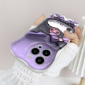 YYDS for Infinix Zero 30 4G Back Cover Cute Kuromi Case Cream Texture Wavy Edge Soft Silicone Mobile Cover. 
