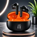 Wireless Earbuds Headphones Bluetooth Earpods Sports Stereo Airbuds Noise Canceling Headphone Microphone Speaker with LED light headphones. 