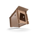 Boxie Pet House | The Modern Cat Castle - White & Wooden. 