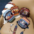 National Women's Bag Tassel Ethnic Handwoven Crossbody Bag Hippie Sling Shoulder Bags For Ladies Small Handbag Vintage. 