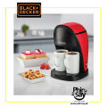 Black+Decker Coffee Machine, Twin Serve Coffee Maker, 450W, FREE 2 Ceramic Cups Included, DCM48-B5. 
