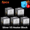 【Customer favorite】XCR 3D Printer Parts Aluminium Heater Block for E3D V6 J-head Hotend Extruder Nozzle V5 BP6 NV6 Volcano Heating Block 5/10pcs. 