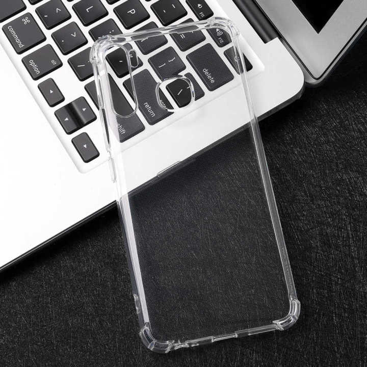 InfinixS5 Pro Anti Shock Transparent Four Corner Air Bag Shock Proof Bumper Back Case Cover High Quality Soft Crystal Clear TPU Cover