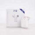 i12 Tws Earbuds Wireless  twins with sensor touch High Quality Mini Universal Dual Pair Bluetooth Earbuds Sport Stereo Earphone With Charging Dock For both IOS and android. 