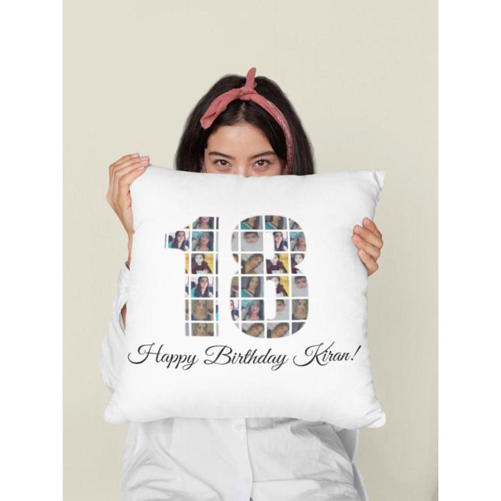Personalised 18th birthday Cushion, Personalised photo cushion, Novelty cushion,Birthday Gift
