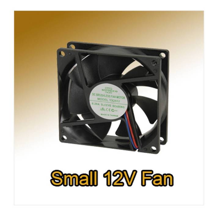 Small 12V DC Computer Fan Hi Speed Fan use with 12v Battery or 12v adopter Best Quality