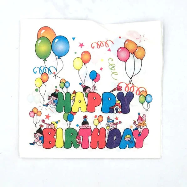 HAPPY BIRTHDAY THEME NAPKINS PACK OF 20 NAPKINS