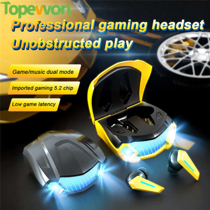 M5 Wireless Headphones TWS Game Headsets Bluetooth 5.2 Earphones Noise Cancelling Sports Earbuds 300mAh Charging Box