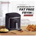 Westpoint digital air fryer large capacity Easy Air Fryer XL WF-5257 (Official Warranty) - Professional Air Fryer with Rapid Hot Air Circulation system gives your food a Crispy Fried finish | Electric power air fryer healthy without oil. 