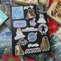 50/25pcs ARIANA GRANDE sticker pack aesthetic all albums mixed rings ideal for skateboards laptop vinyl tracks phone case etc. 