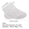 100Pcs Transprent Disposable Foot Bags Detox SPA Covers PE Plastic Foot Film Prevent Infection Chapped Feet Care Pedicure Tools. 
