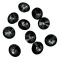 Black Color Stones - 1.7 cm in size - Black Color - Black Shape - Pack Of 54 Stones. 