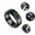 Smart Temperature Ring Titanium Steel Body Temperature Emotional Feeling Smart Temperature Ring Female Male Waterproof Jewelry. 