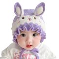 2024 Baby hat autumn and winter princess girl baby knitted woolen hat can bunny infant girl ear protection hat trendy Escape Meounsa. 