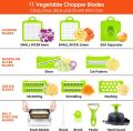 16 in 1 Multifunctional Vegetable Chopper, Pro Onion Chopper, Kitchen Vegatble Slicer Chopper, Veggie Chopper With 8 Blades, Carrot Chopper With Cintainer. 