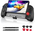 NexiGo Gripcon, Enhanced Switch/Switch OLED Controller for Handheld Mode, Ergonomic Controller for Nintendo Switch OLED with 6-Axis Gyro, Mapping Function, Black. 