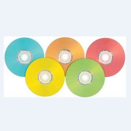 5 Colorful CD's For Room Decor, wall decor , creativity and for art purposes.