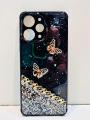 Redmi 12 4G Girls Back Cover - Girls Back Cover - Fancy Flower Butterfly Covers - Redmi 12 4G Back Cover. 