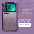 【Skimpy】For Xiaomi 17 Pro Max Phone Case Transparent Lens Protector Lightweight Couple Non-slip Glitter Protective Case. 