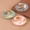 Jewelry tray dresser storage tray ornament ring tray small ornament creative home decoration incense insert plate incense stand. 