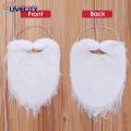 Santa Cosplay Beard Realistic Santa Claus Beard for Adults Kids Soft Fluffy Curly White Mustache Perfect for Santa Cosplay Party Costumes. 