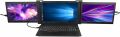 Triple Portable Monitor for Laptop, 13.3 " Laptop Monitor FHD 1080P IPS Laptop Screen Extender Type-C Plug and Play Dual Monitor Display for Laptop, PC, Smatrphone, Work with(Black), VGA. 