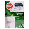 A3 size 75M 50pcs Lamination Pouches A3 75 Microns Lamination Pouch Hard Binding Card Pouch Lamination Pouches A3 SMA Lamination Pouches A3 SMA. 